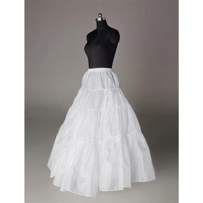 Fashion Wedding Petticoat Accessories White Floor Length LP016
