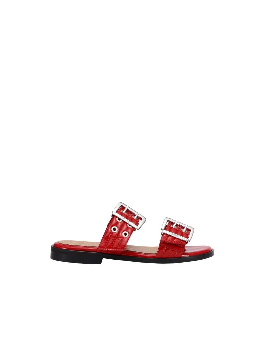 FEMININE BUCKLE TWO STRAP SANDAL