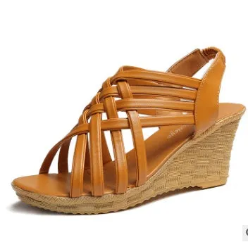 Fishbill Wedge Sandals