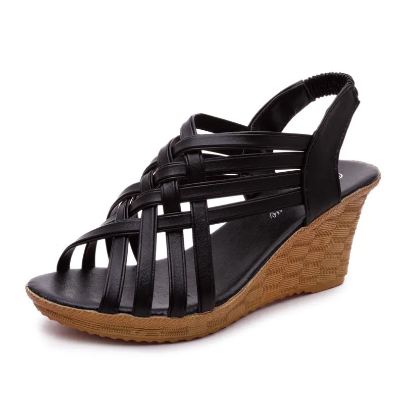 Fishbill Wedge Sandals