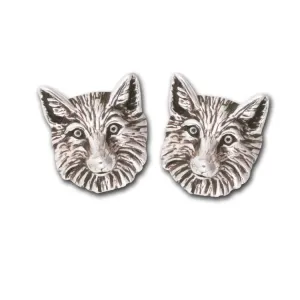 Fox Sterling Silver Mini Post Earrings by Jane Heart