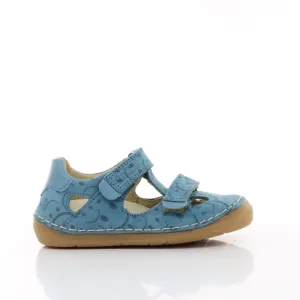 Froddo Suede Closed Toe Sandal In Denim