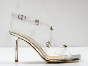 Gianvito Rossi Women's Glass & Metal Crystal Fever Sandal G3216 40% OFF Last pair