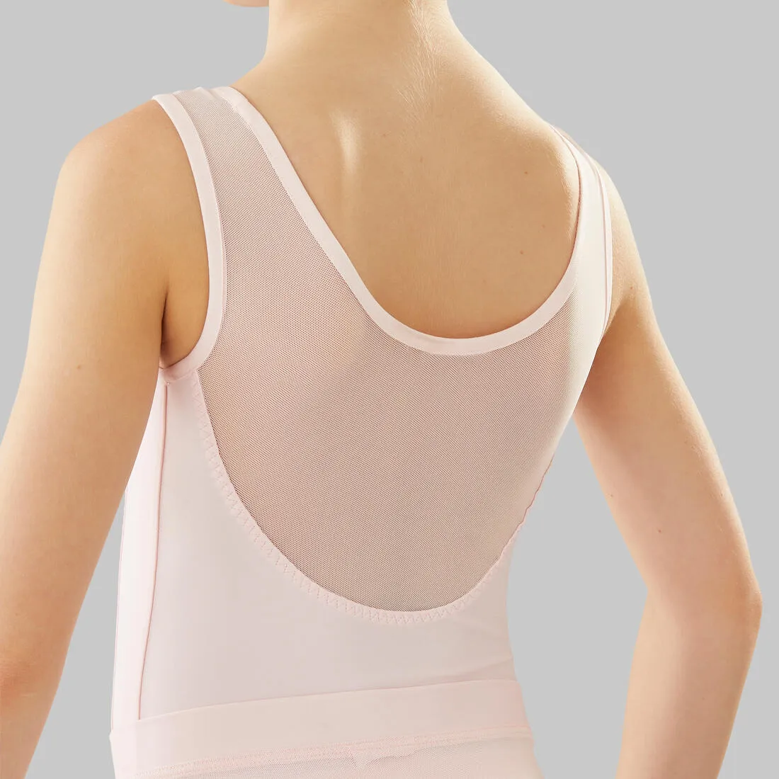 Girls' Mixed Media Ballet Leotard