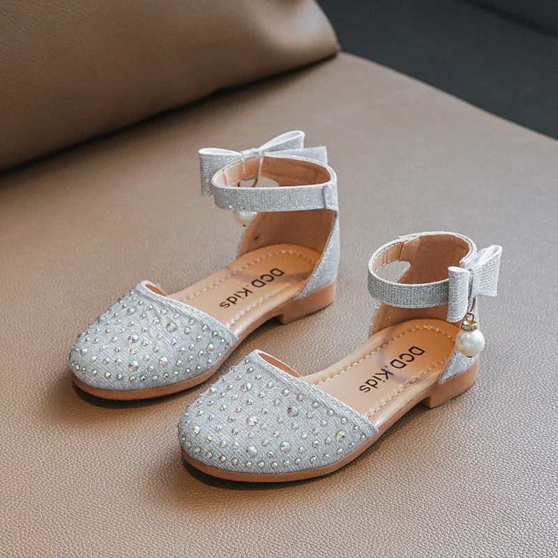 Girls Princess Sandals Baby Shoes Brand New Kids Shoes for Wedding Party Bling Summer Flat Sandals Fashion Breathable