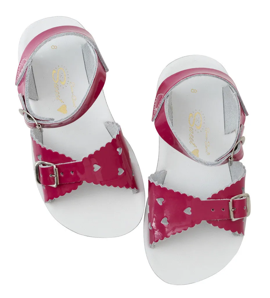 Girls Sun San Shiny Fushia Sweetheart Sandals