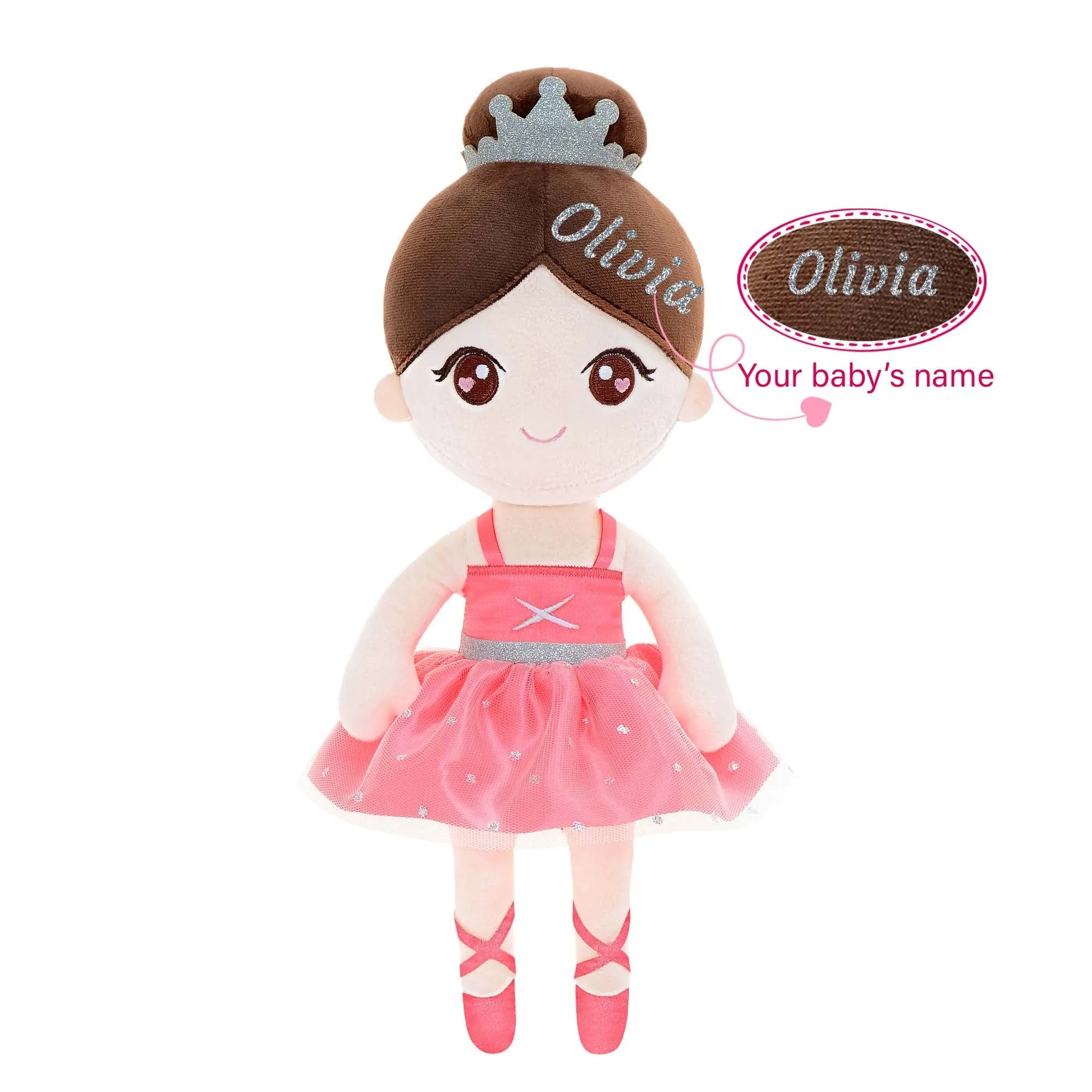 Gloveleya 13-inch Plush Dolls Ballerina Girl Toys Ballet Dream