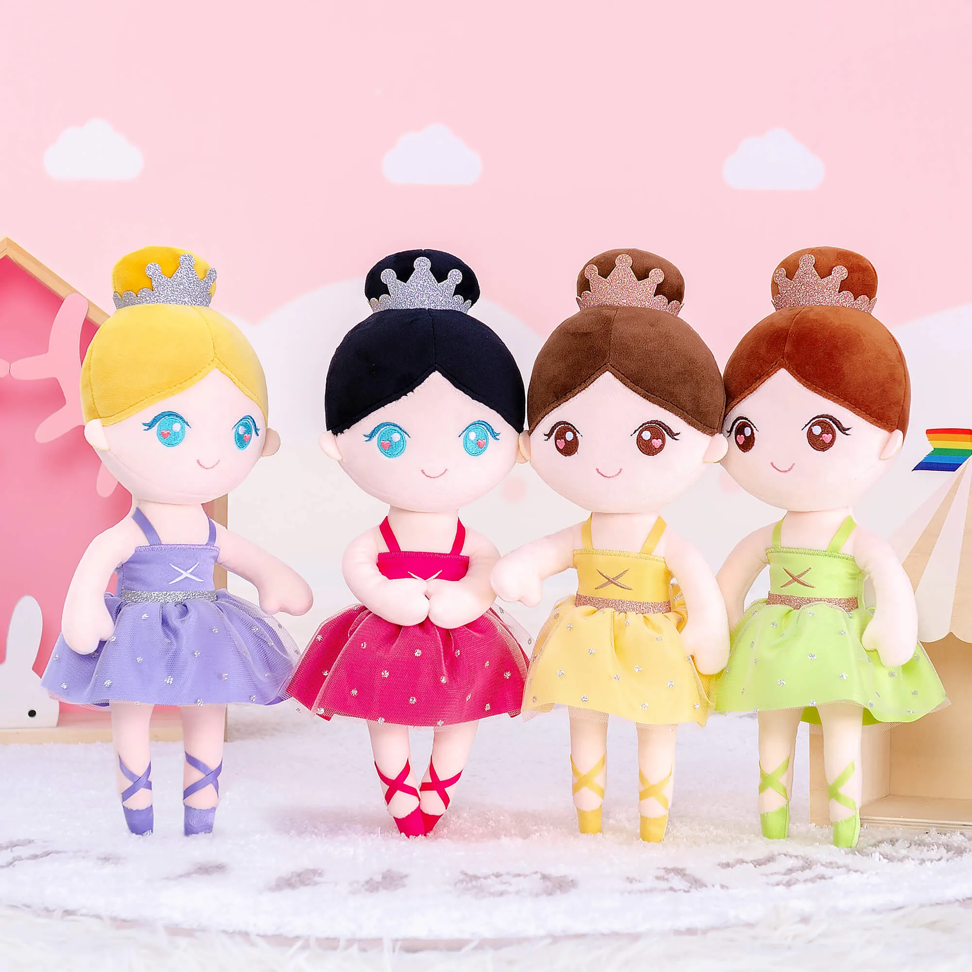 Gloveleya 13-inch Plush Dolls Ballerina Girl Toys Ballet Dream