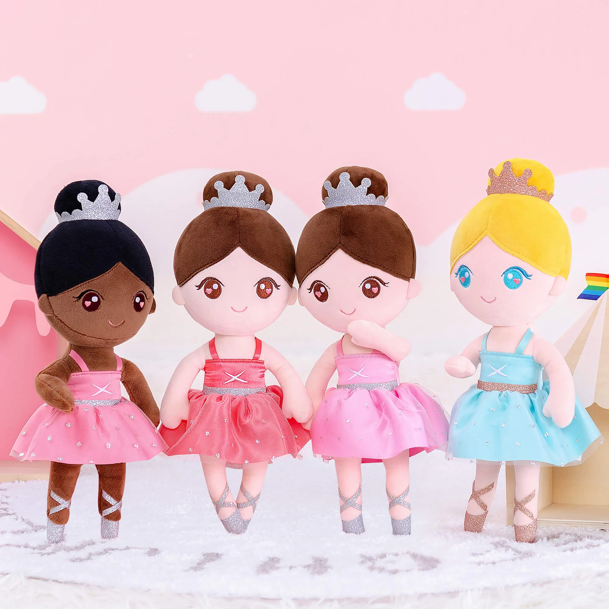 Gloveleya 13-inch Plush Dolls Ballerina Girl Toys Ballet Dream