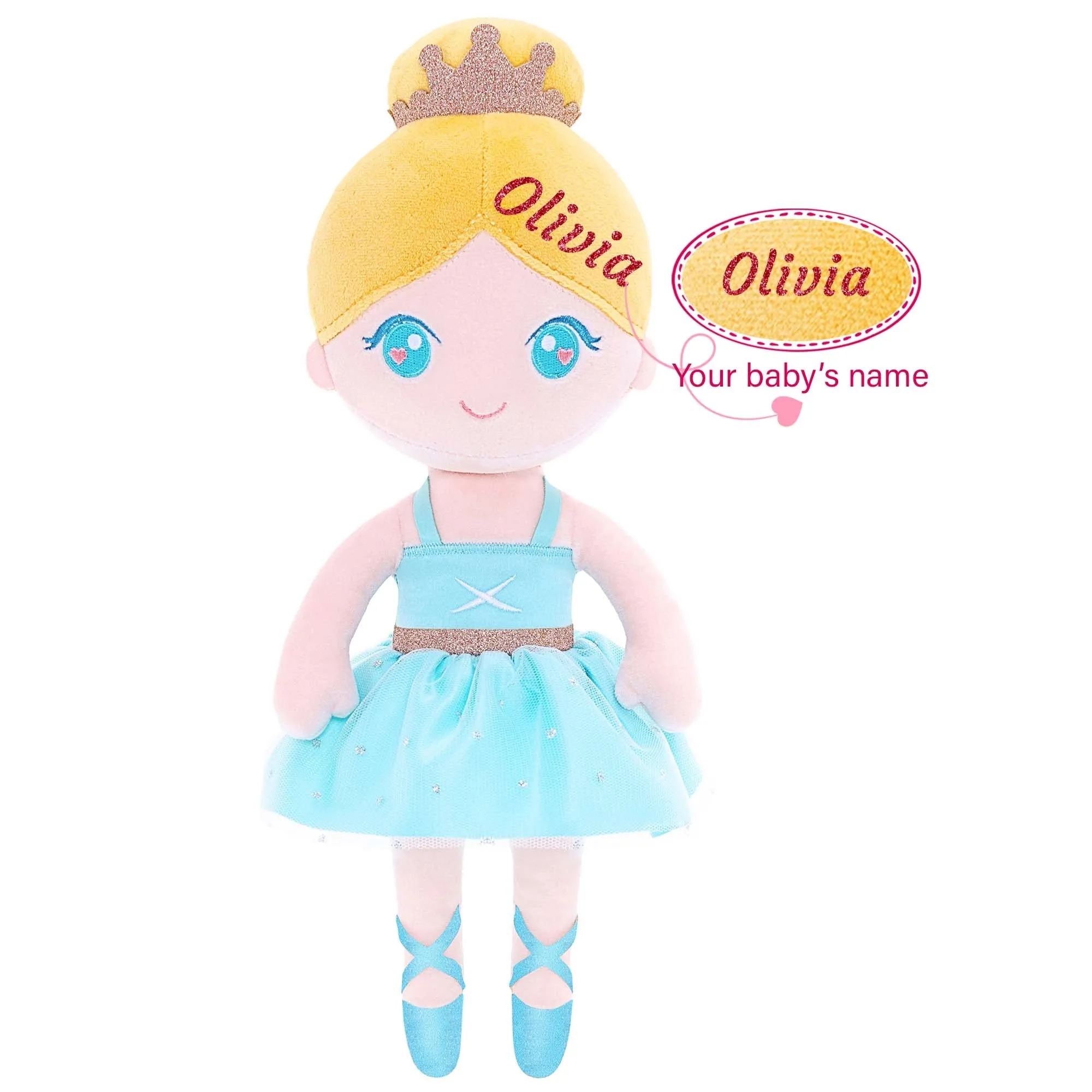 Gloveleya 13-inch Plush Dolls Ballerina Girl Toys Ballet Dream