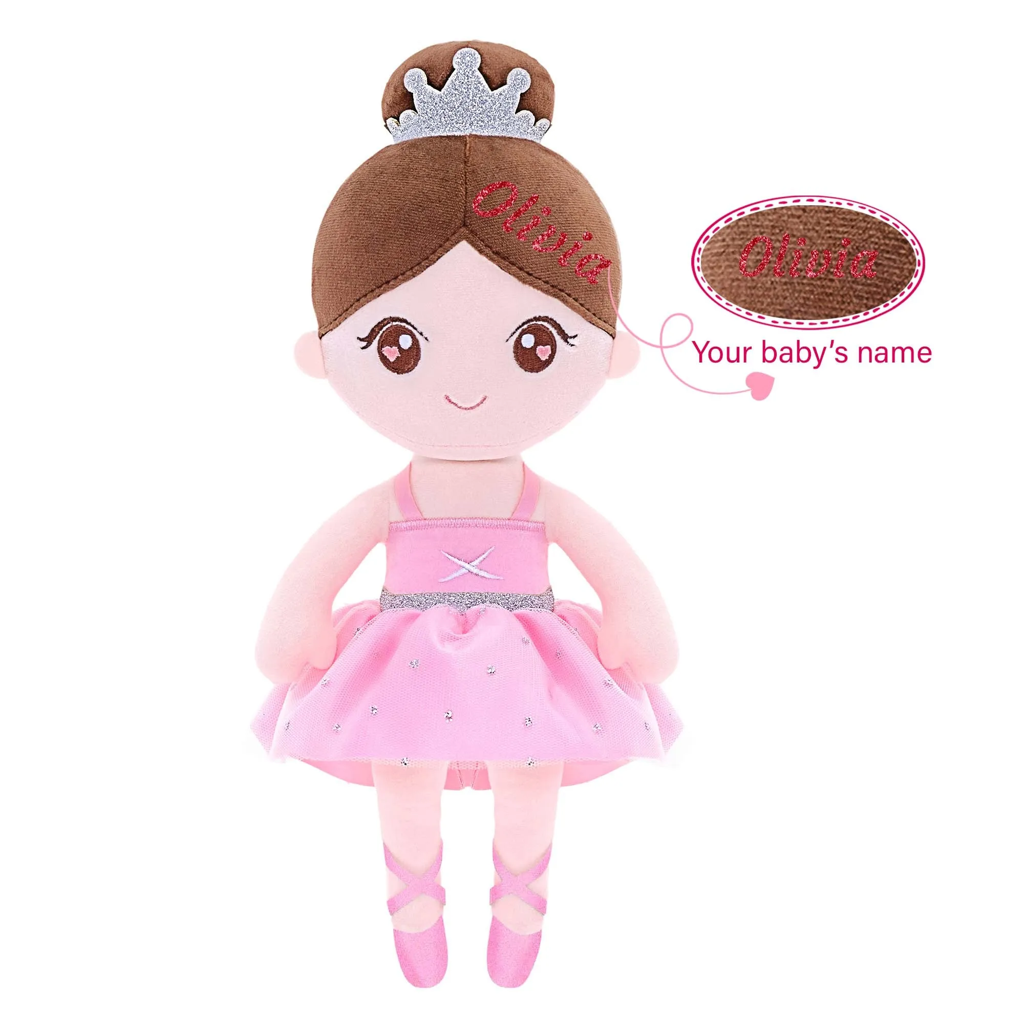 Gloveleya 13-inch Plush Dolls Ballerina Girl Toys Ballet Dream