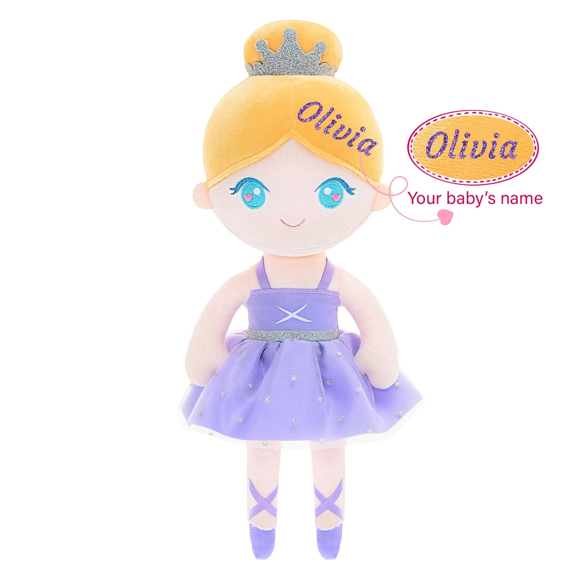 Gloveleya 13-inch Plush Dolls Ballerina Girl Toys Ballet Dream