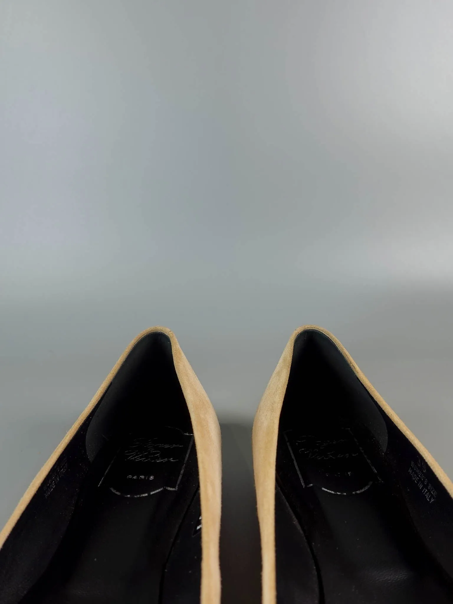 Gommette Suede Beige Ballet Flats Size 39 EU