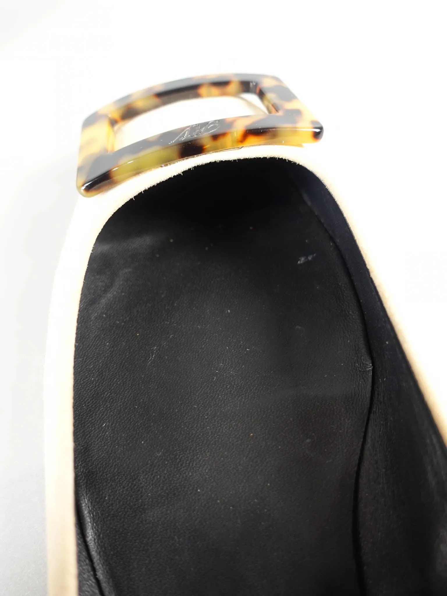 Gommette Suede Beige Ballet Flats Size 39 EU