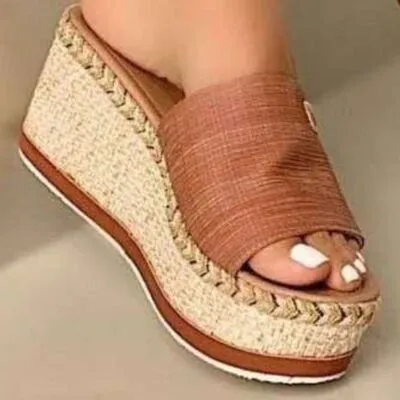 Hazel Blues® |  PU Leather Open Toe Sandals