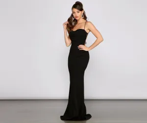 Hazel Formal Lace-Up Charming Back Mermaid Dress