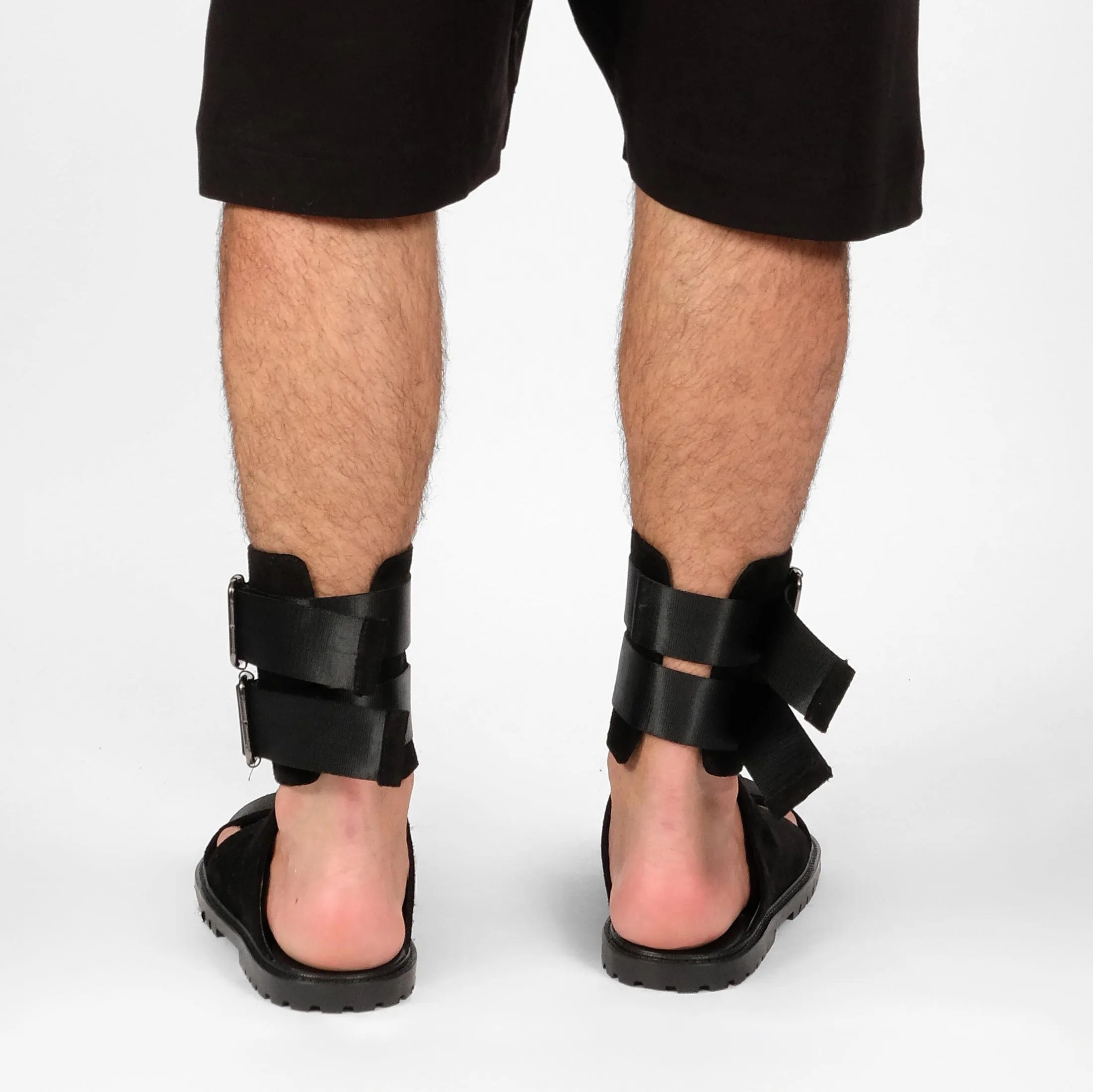 High Rise Silk Sandals