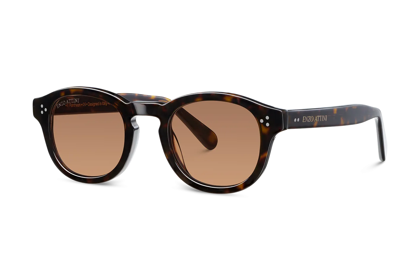 il Pantheon / Tortoise Red   Dark Brown Lens.
