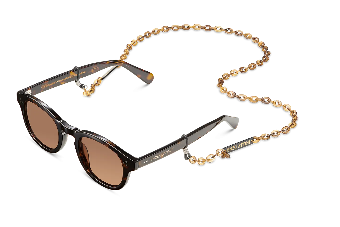 il Pantheon / Tortoise Red   Dark Brown Lens