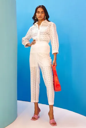 It's All White Eyelet Co-Ord Set