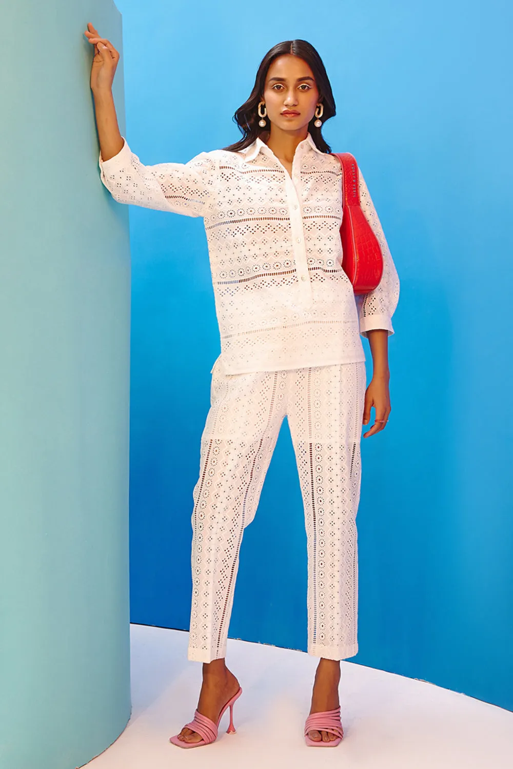 It's All White Eyelet Co-Ord Set