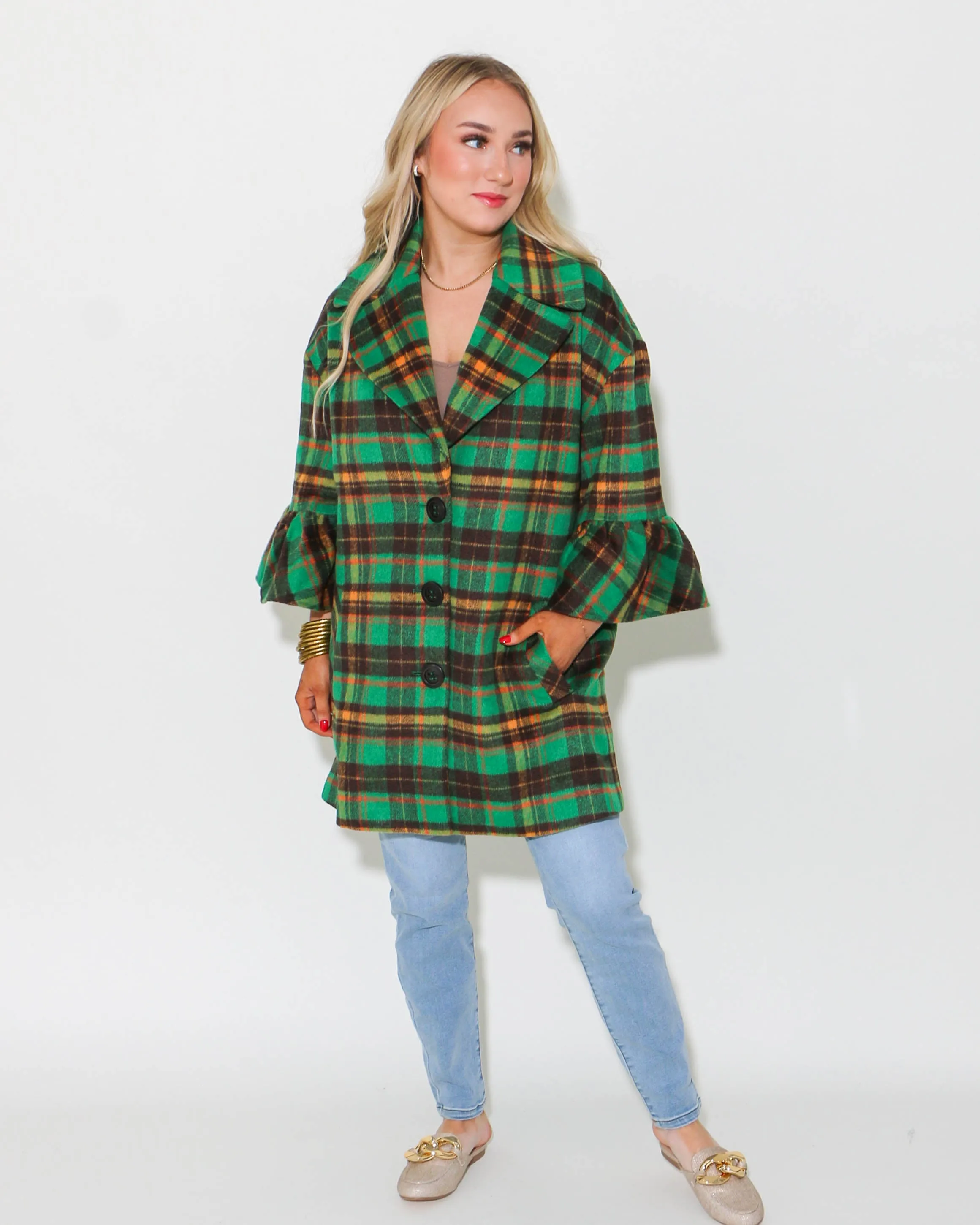 Ivy Jane | Lady Like Coat in Green