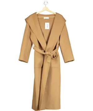JANE & TASH Beige Belted Coat With Hood UK S
