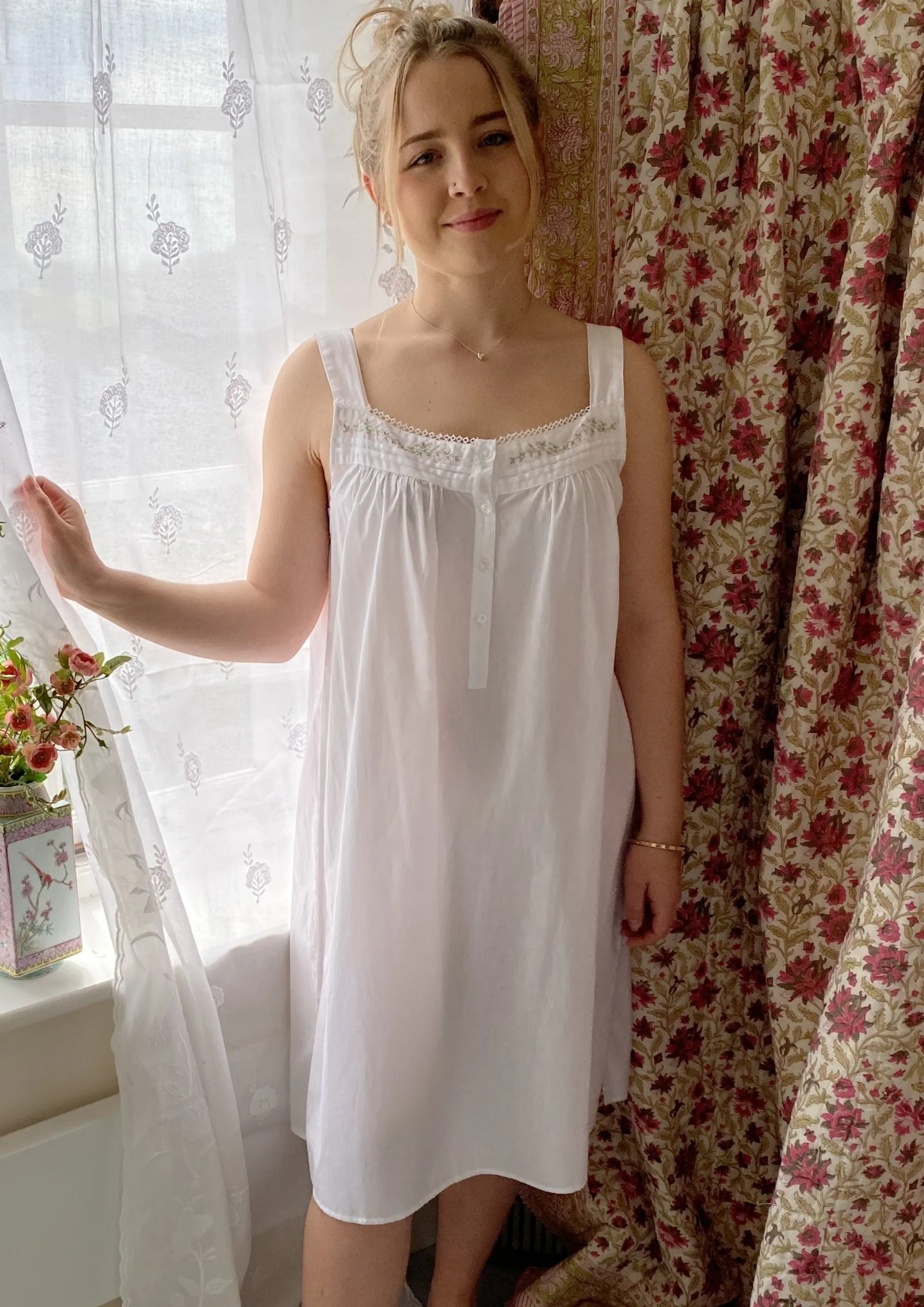 Jane with pink embroidery