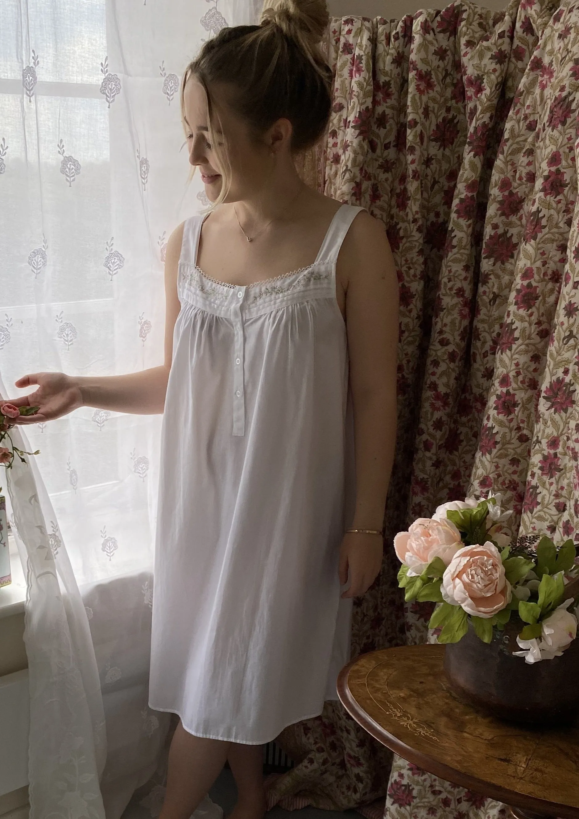 Jane with pink embroidery