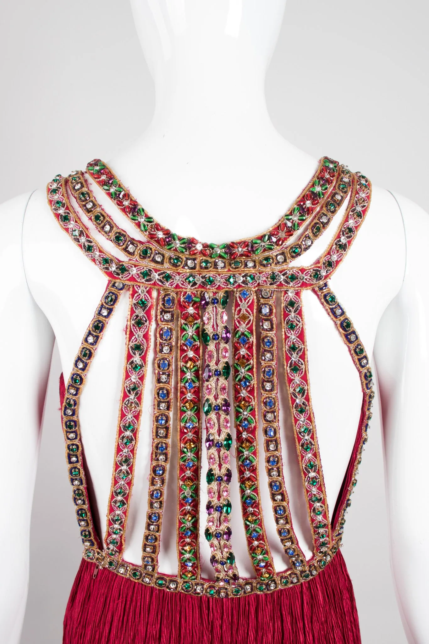 Jeweled Back Dress