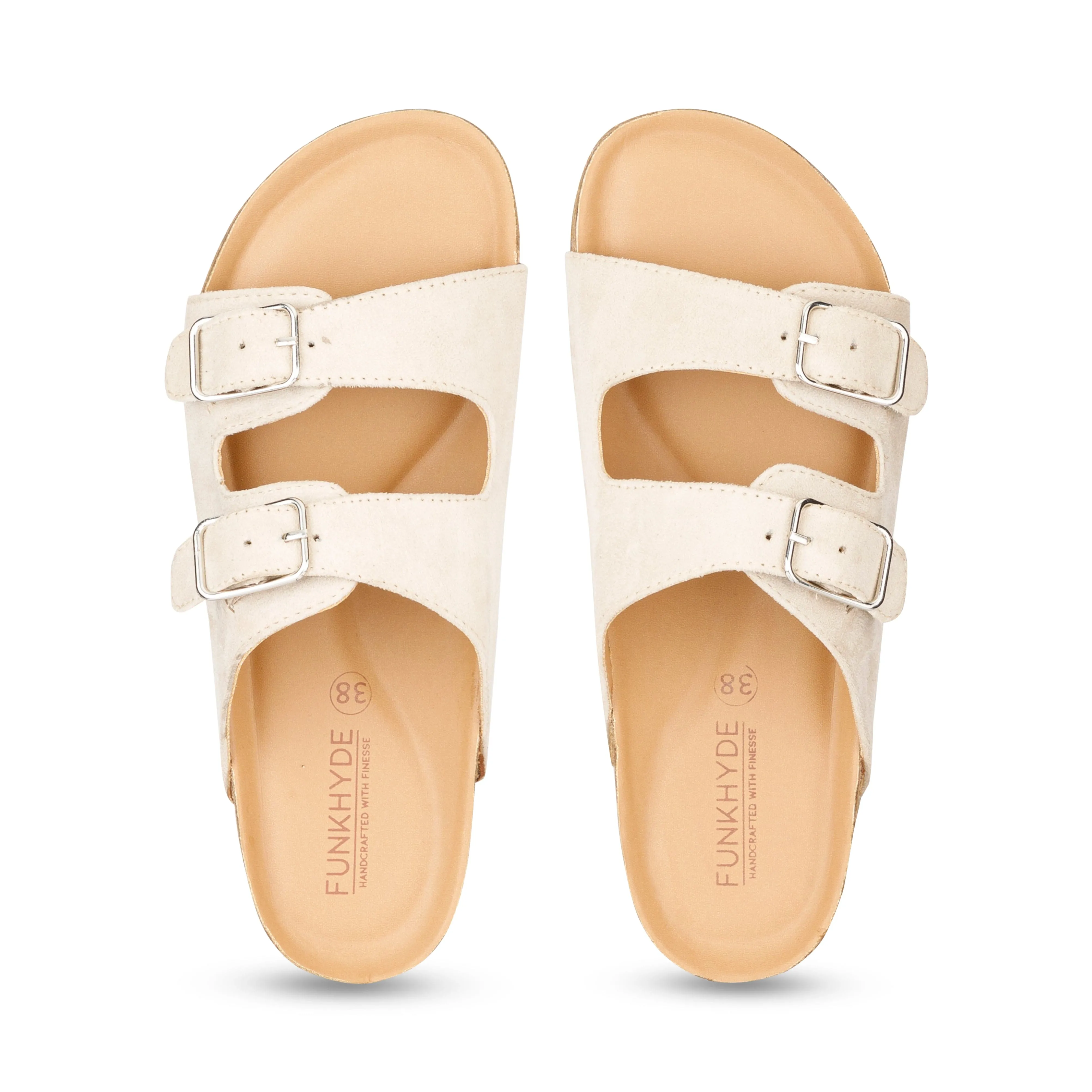 Jorain Beige Suede Comfort Slipons