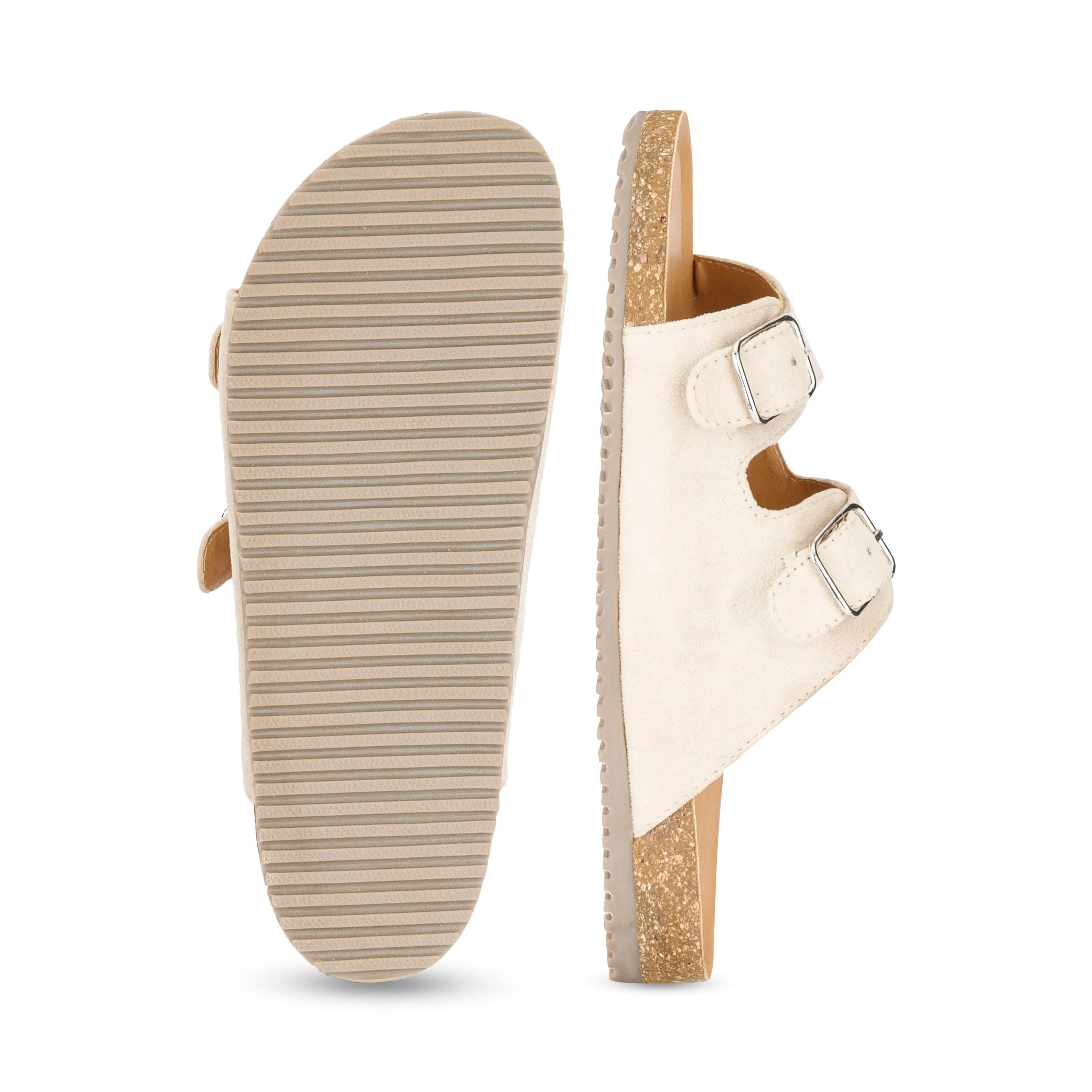 Jorain Beige Suede Comfort Slipons