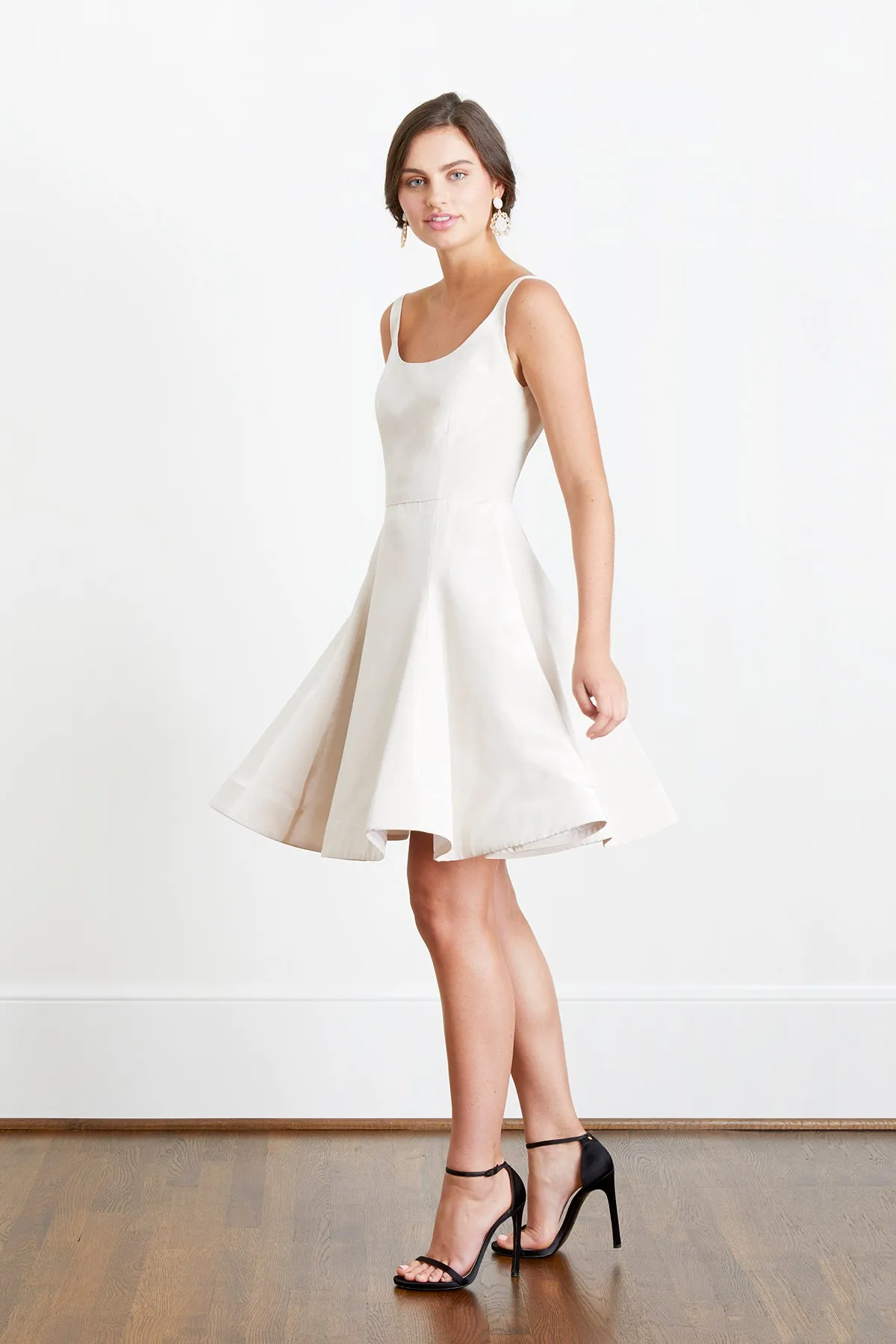Josephine Backless Little White Dress And Modern Bridal Shower Dress