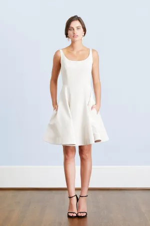 Josephine Backless Little White Dress And Wedding Reception Dress
