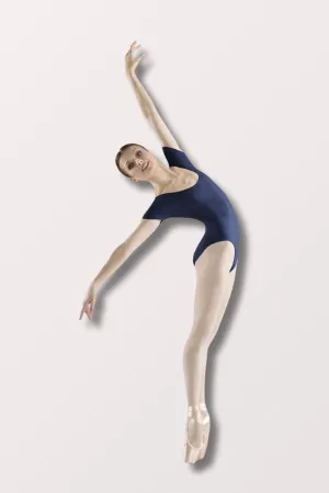 Ladies Cavalier Short Sleeve Round Neck Leotard - Navy