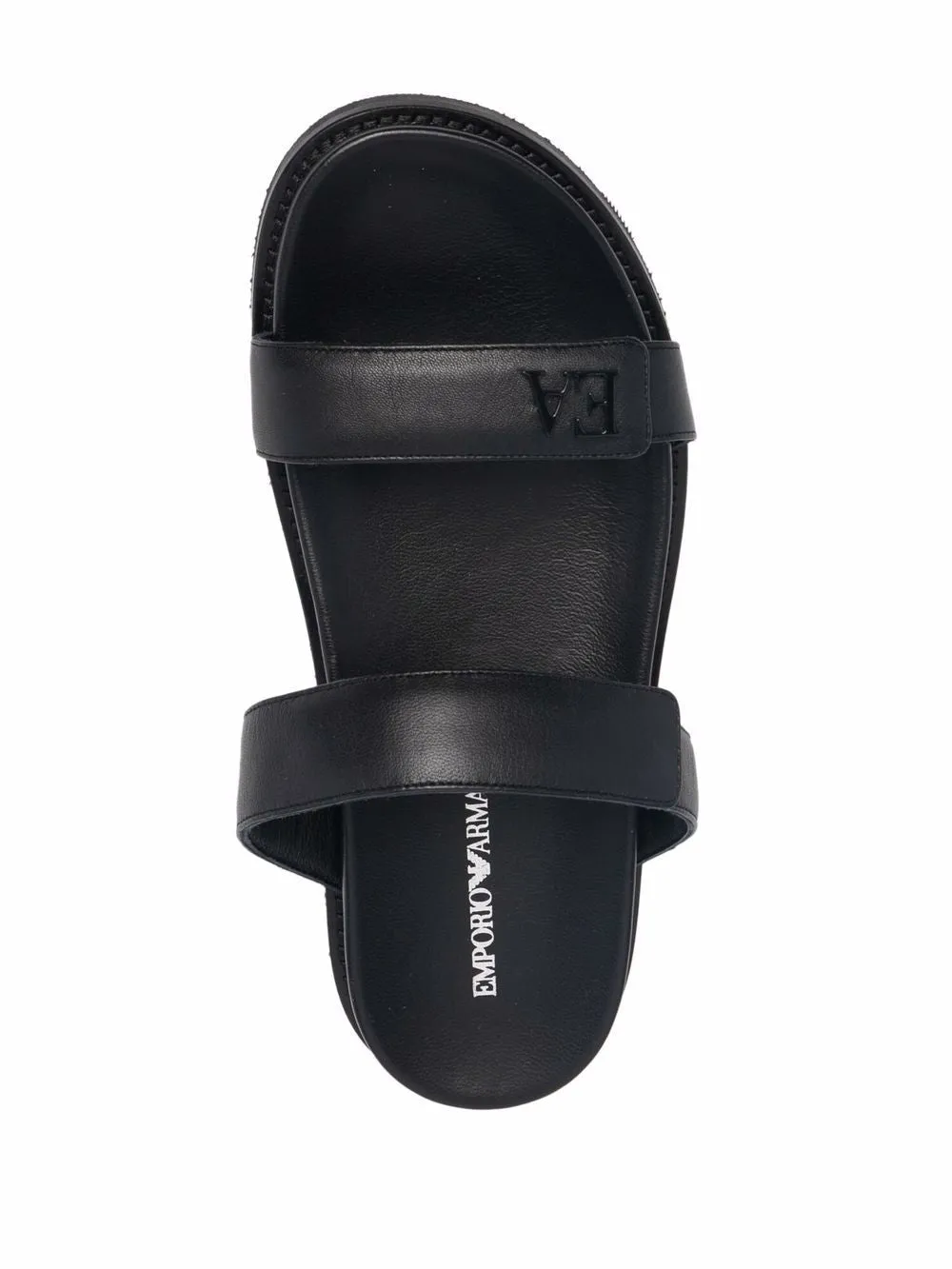 Leather flat sandals