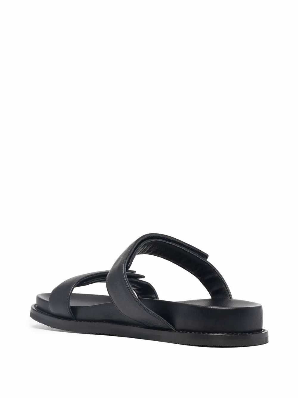 Leather flat sandals