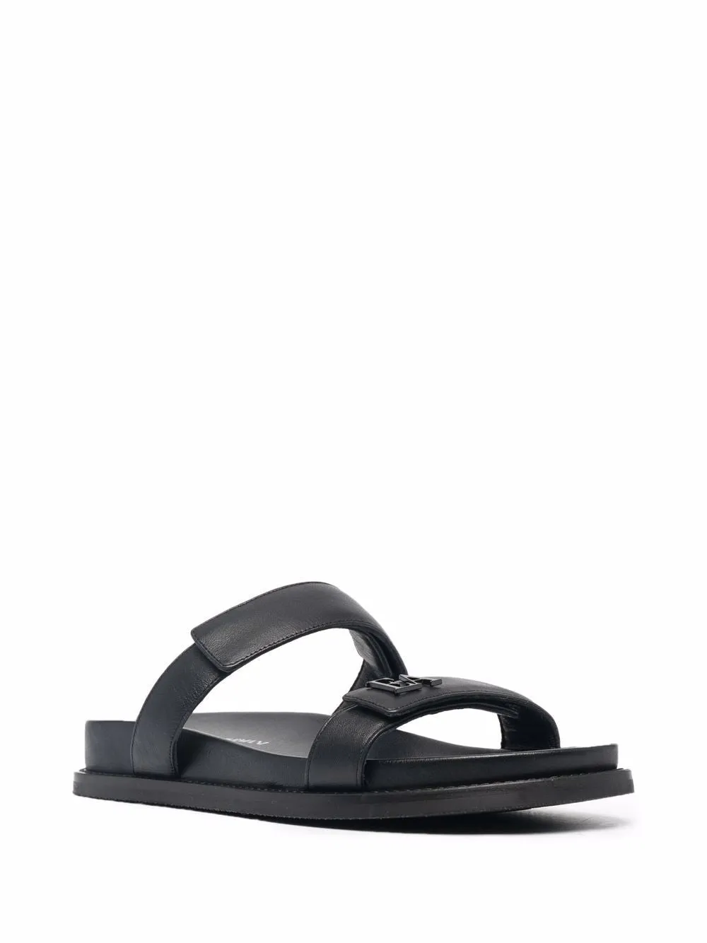 Leather flat sandals