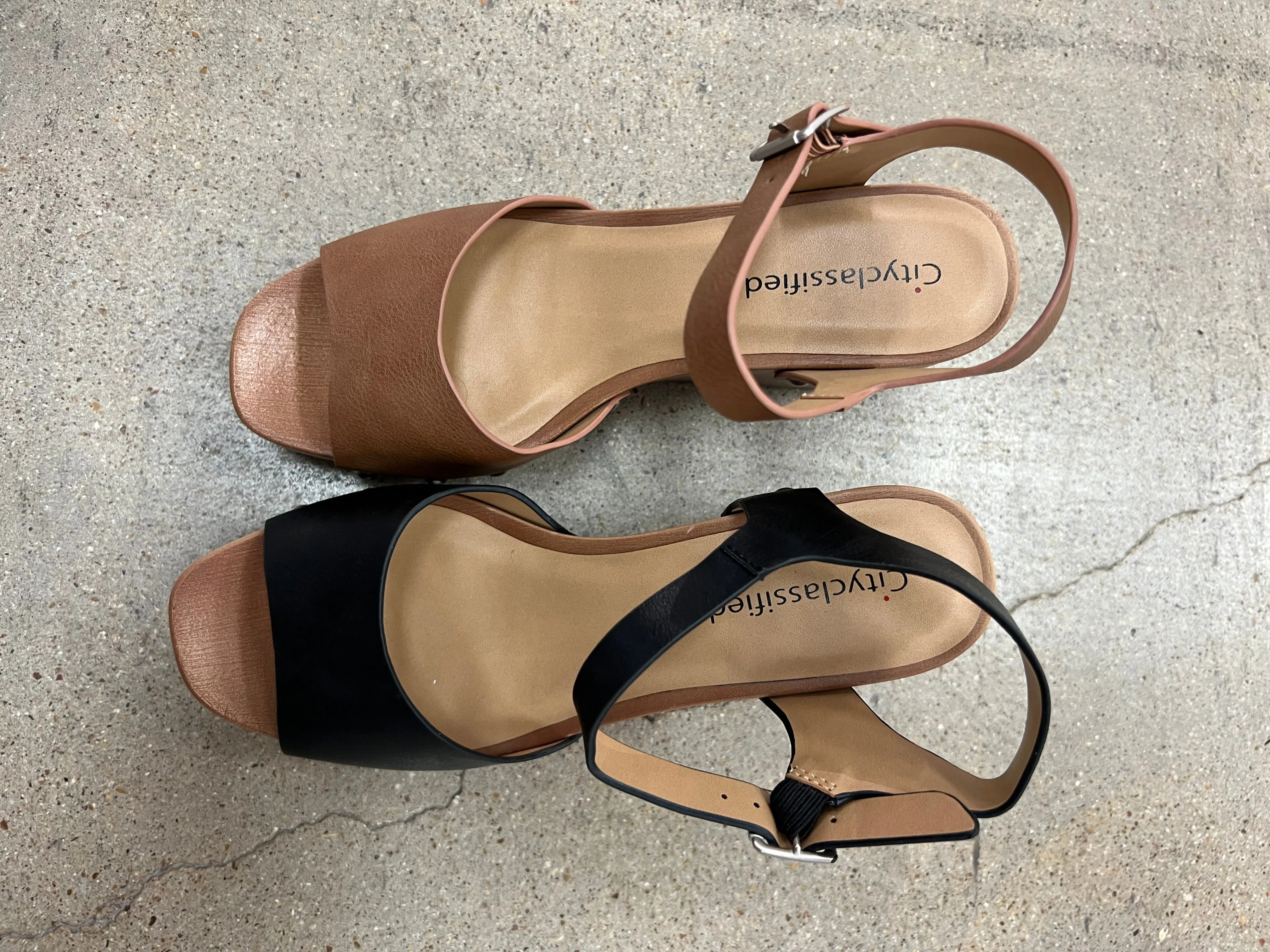 Leather wedge