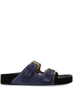 Lennyo suede leather sandals