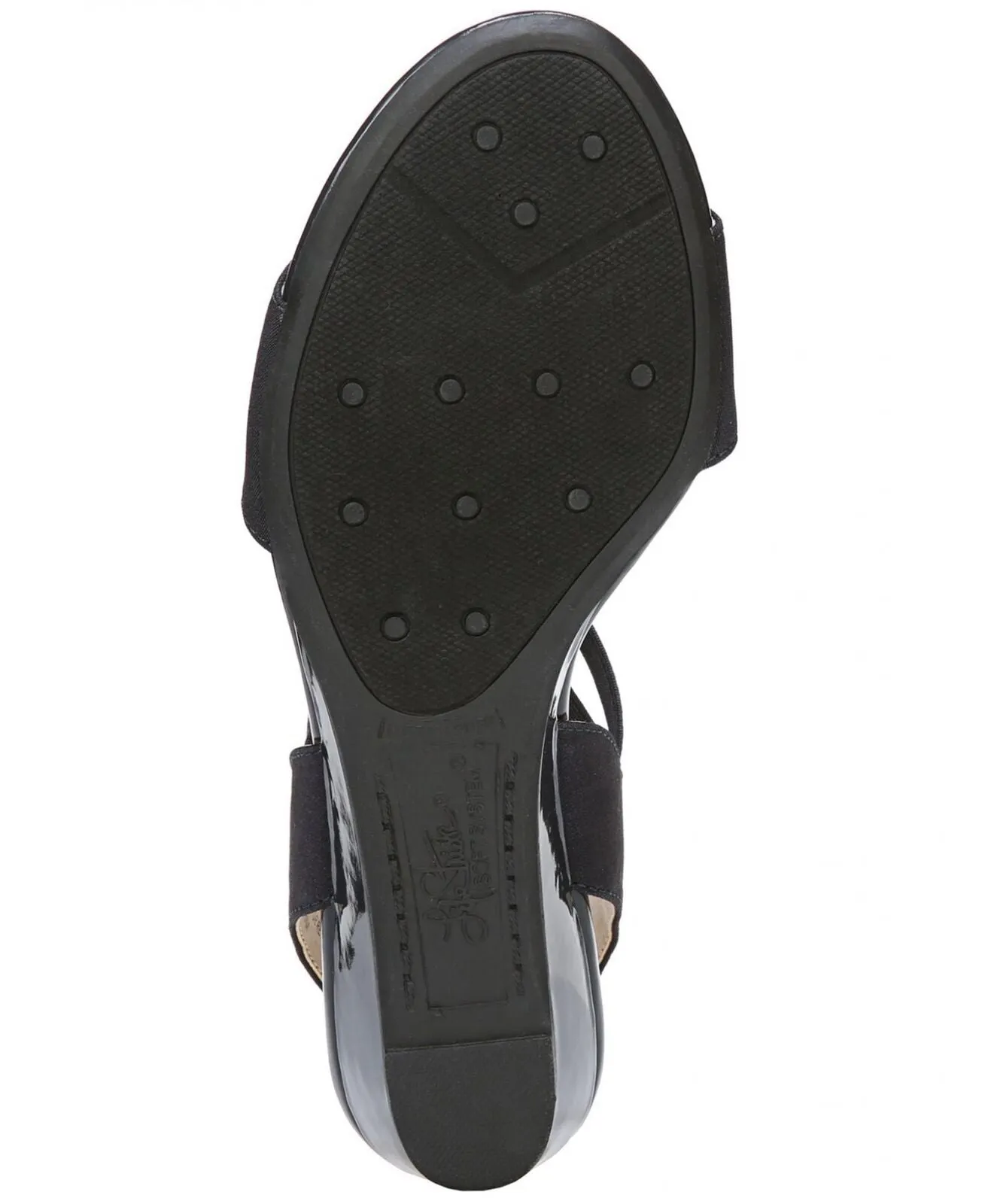 Lifestride Women's Yolo Wedge Sandal F4561F1 Navy Blue 10M