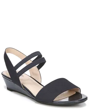 Lifestride Women's Yolo Wedge Sandal F4561F1 Navy Blue 10M