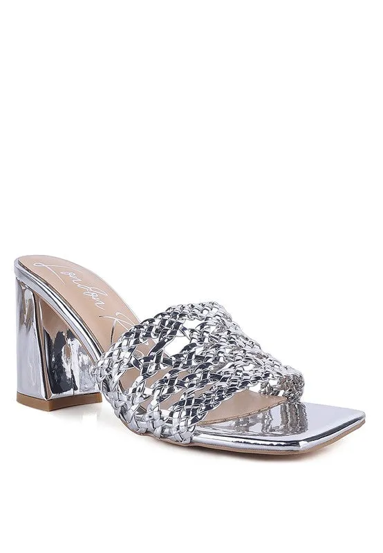 London Rag Adorbs Braided Straps Slider Sandals