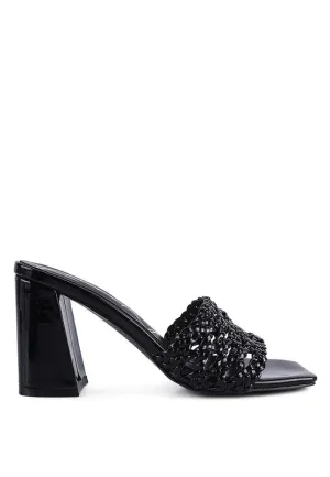London Rag Adorbs Braided Straps Slider Sandals