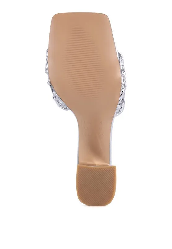 London Rag Adorbs Braided Straps Slider Sandals