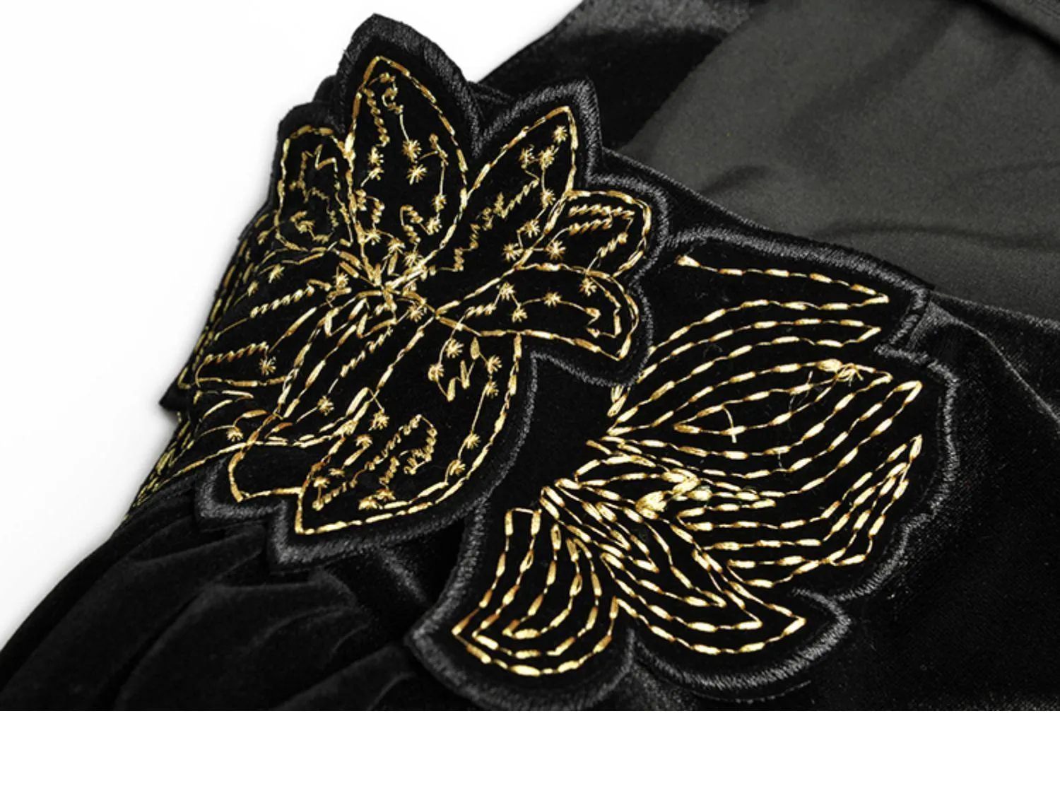 long sleeve embroidery velvet Jumpsuit - JM200