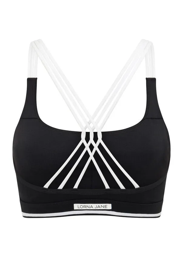 Lorna Jane Glow Recycled Sports Bra - Black