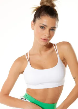 Lorna Jane Hot Shot Sports Bra - White