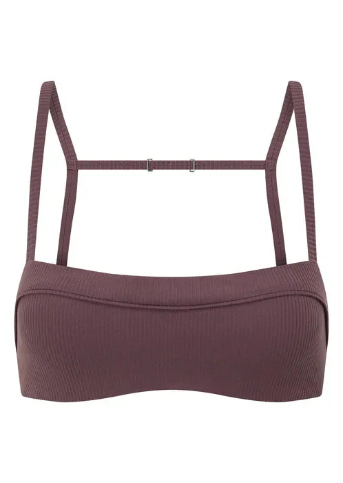 Lorna Jane Irresistible Luxe Rib Sports Bra - Amethyst Shadow