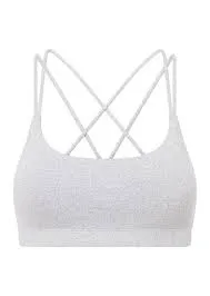 Lorna Jane Lotus Crop True Comfort Sports Bra - Grey Marl